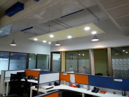 Suspended Grid Ceiling & Linear LED Fixtures